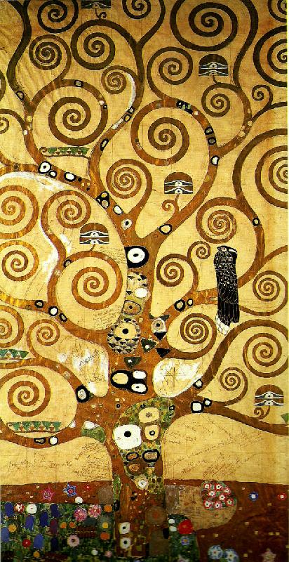 Gustav Klimt kartong for frisen i stoclet-palatset oil painting image